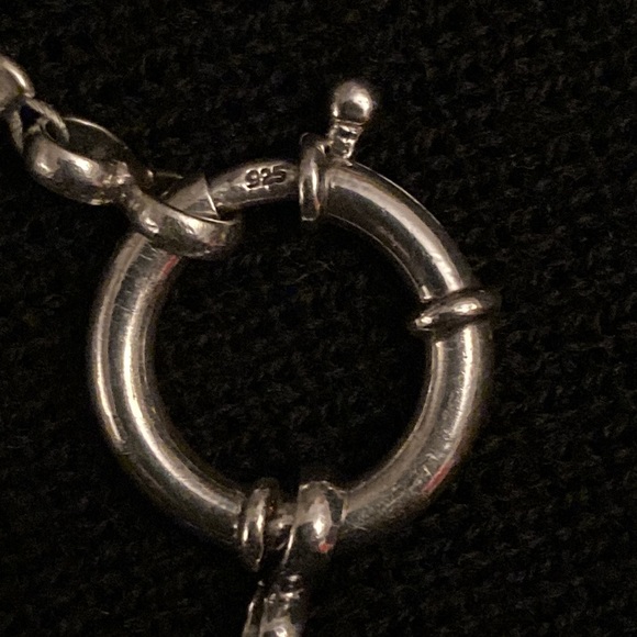 Black Onyx Pendant, Pearl, Jade and Onyx Necklace - Picture 8 of 11